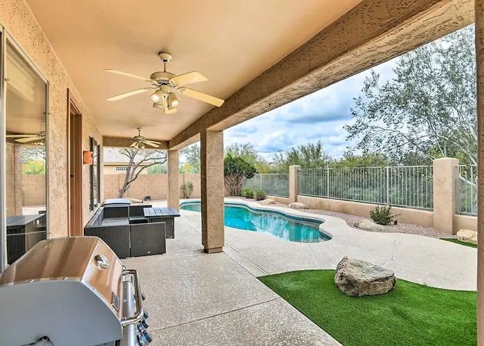 Pool, Fire Pit: Retreat! Сasa de vacaciones Cave Creek